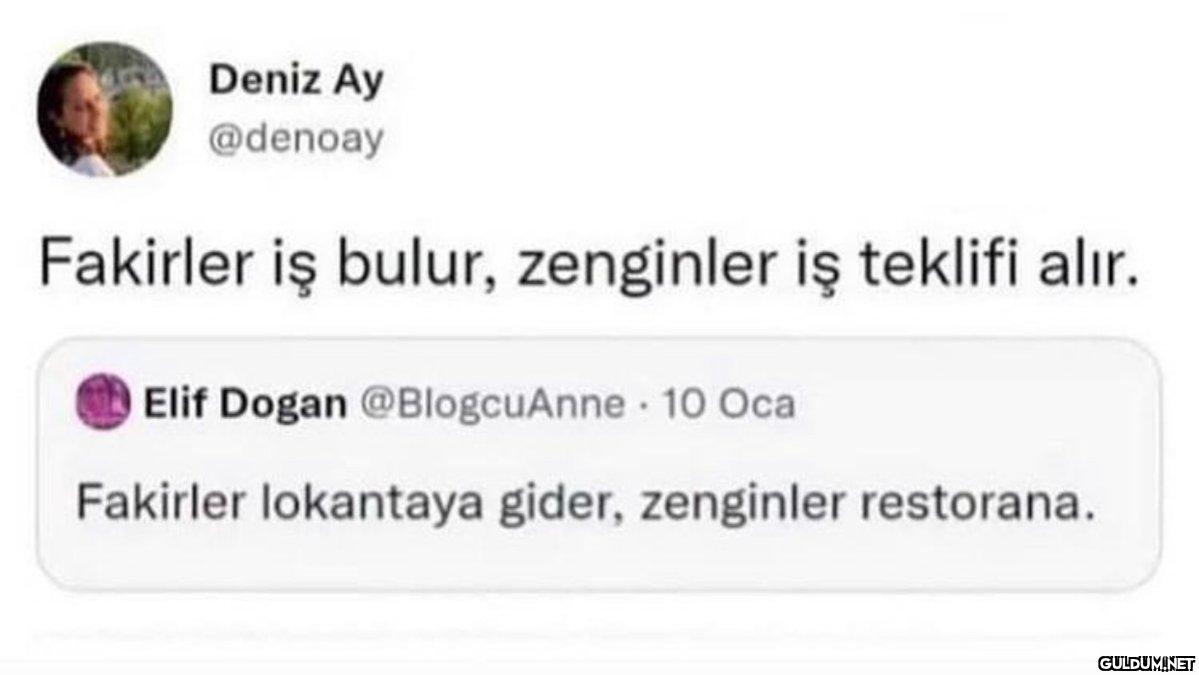 Deniz Ay @denoay Fakirler...