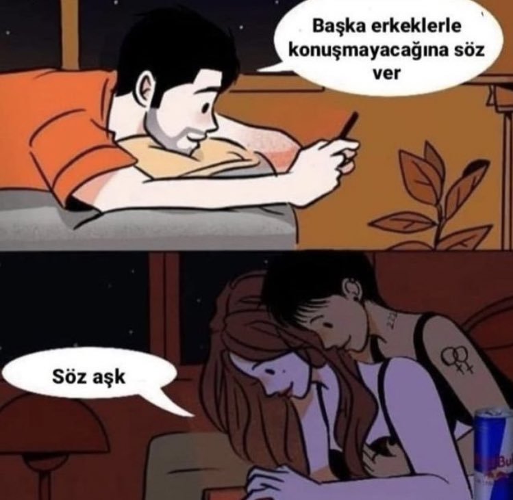 Söz aşk Başka erkeklerle...