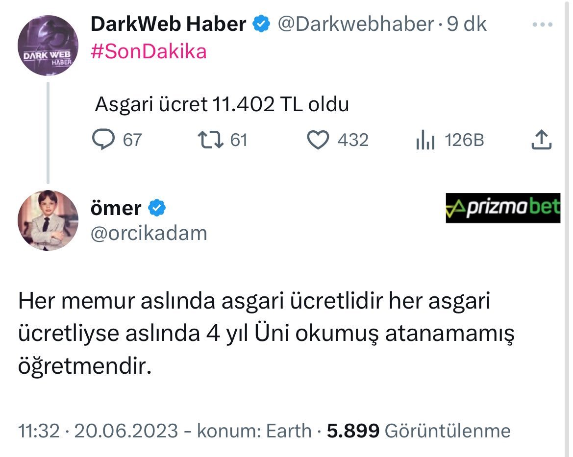 Aynen şöyle oldu...