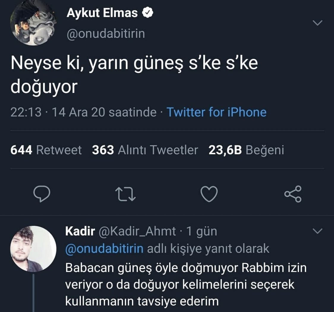 Aykut Elmas @onudabitirin...