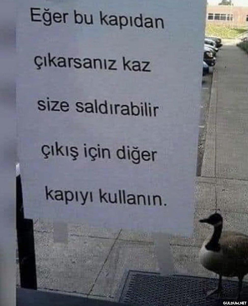 Eğer bu kapıdan çıkarsanız...