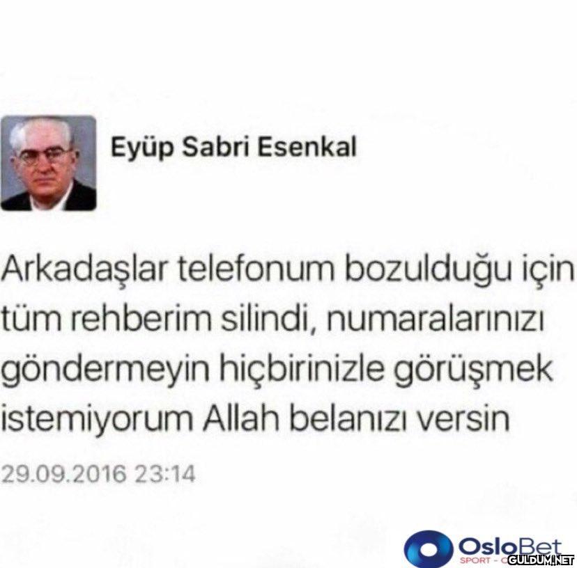 Eyüp Sabri Esenkal...