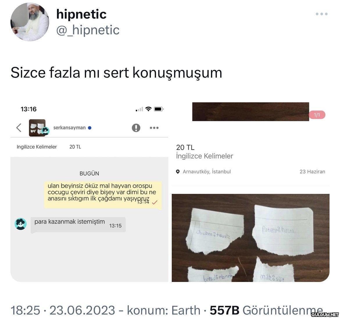 Sizce fazla mı sert...