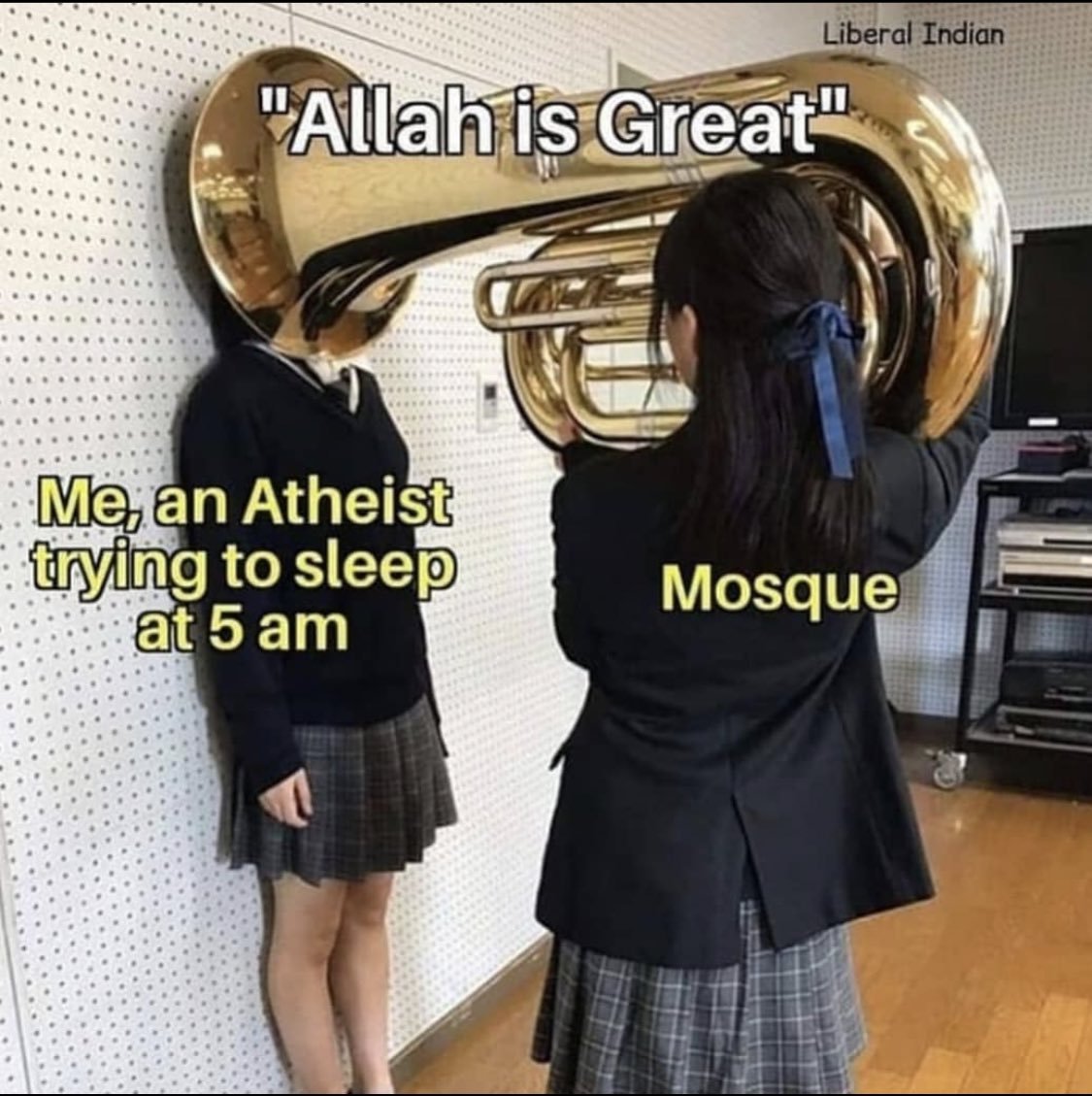 Liberal Indian "Allah is...