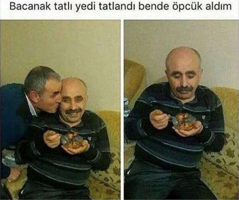 Bacanak tatlı yedi...