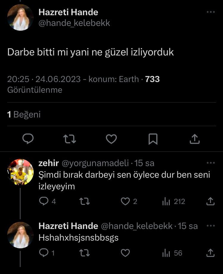 Kral dur bi ortalık...