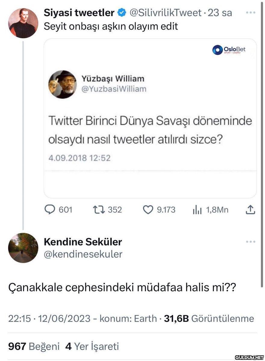 Siyasi tweetler Seyit...