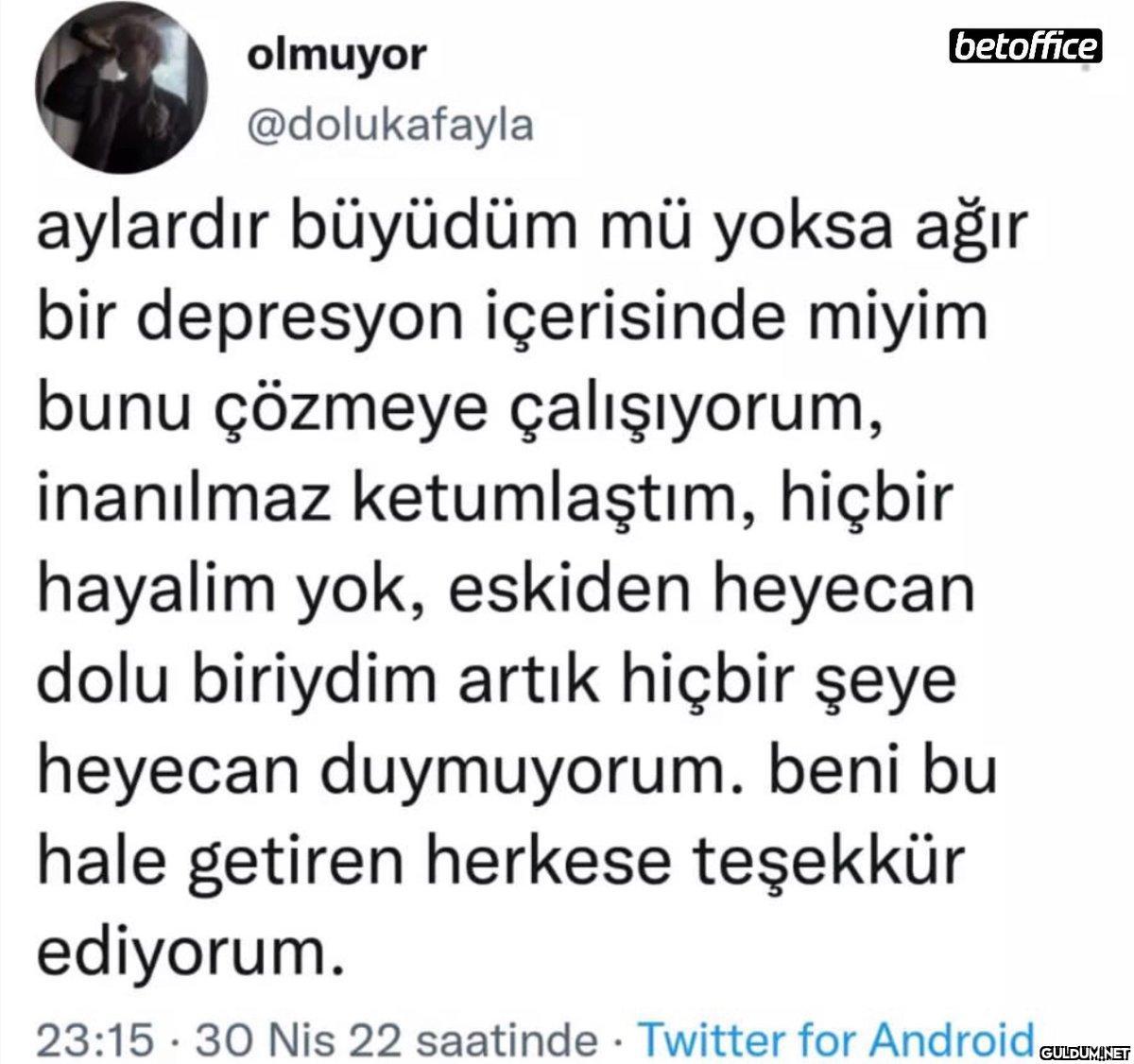olmuyor @dolukafayla...