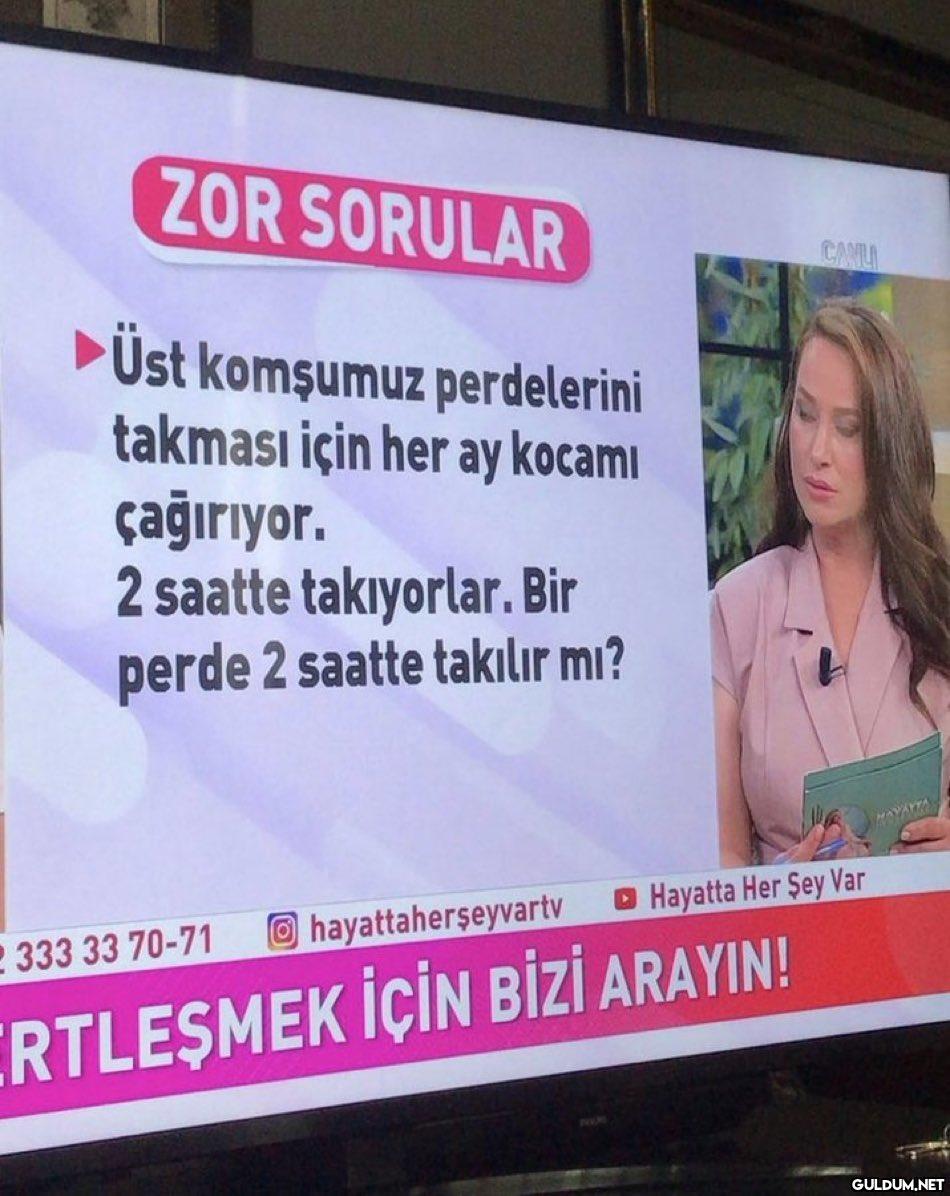 ZOR SORULAR ►Üst komşumuz...