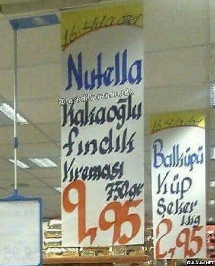 Nutella @turkdilkurumu.tdk...