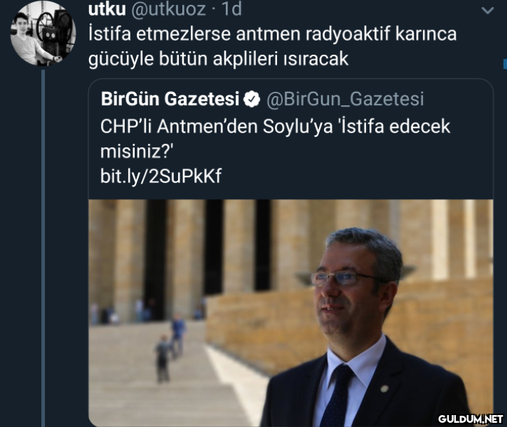 utku @utkuoz. 1d İstifa...