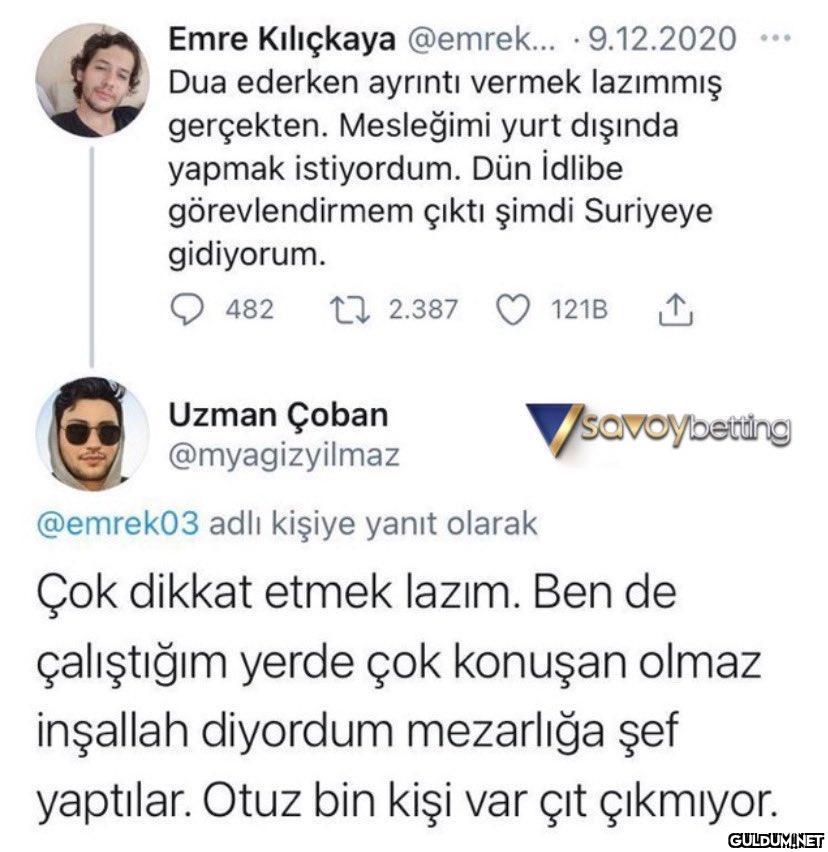Emre Kılıçkaya @emrek......
