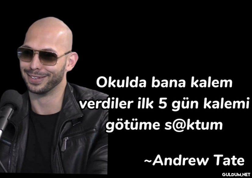 Okulda bana kalem verdiler...