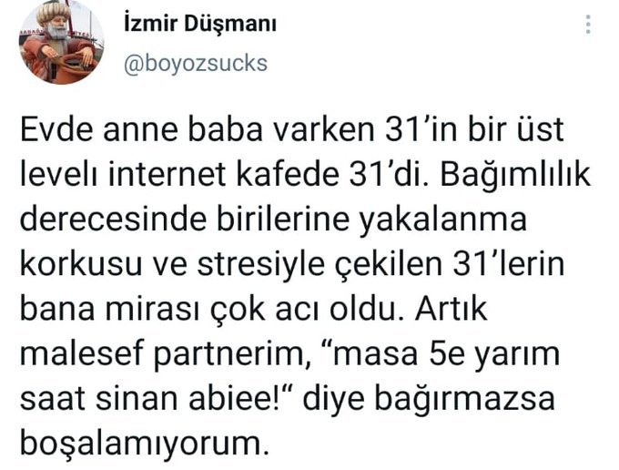 İzmir Düşmanı @boyozsucks...