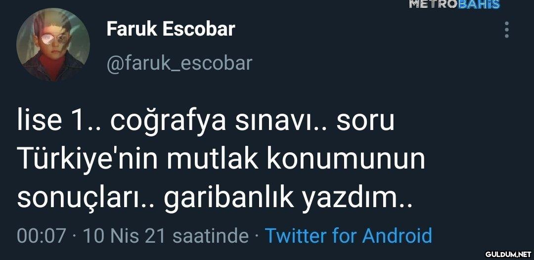 Faruk Escobar...