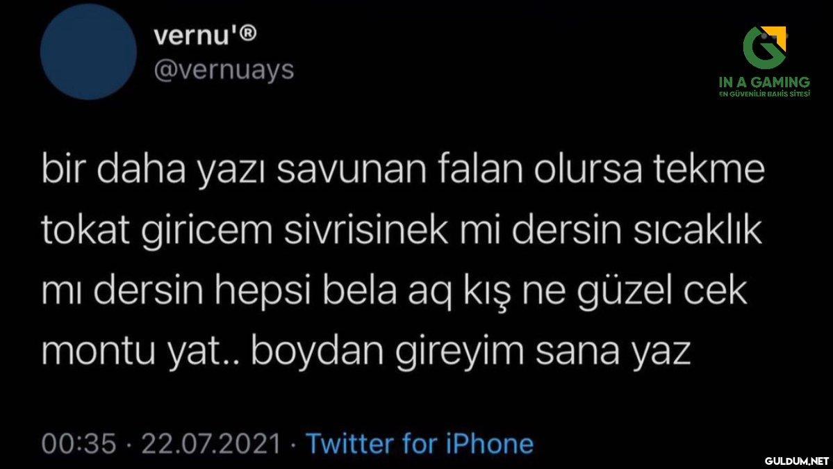 vernu'Ⓡ @vernuays bir daha...