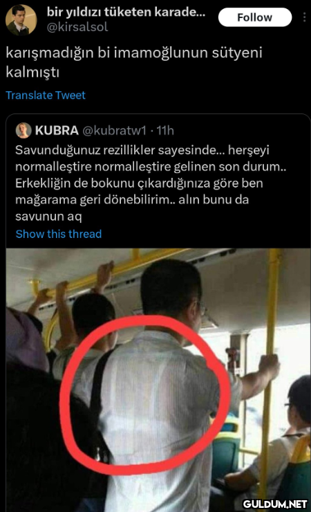 bir yıldızı tüketen...