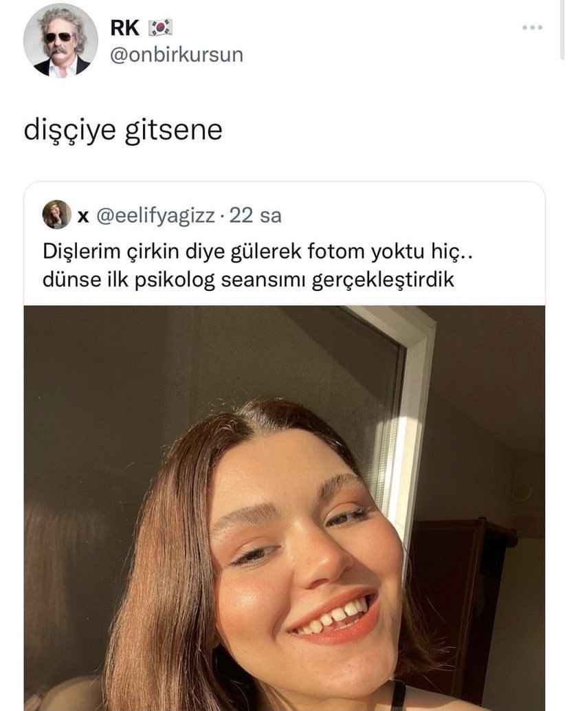 RK @onbirkursun dişçiye...