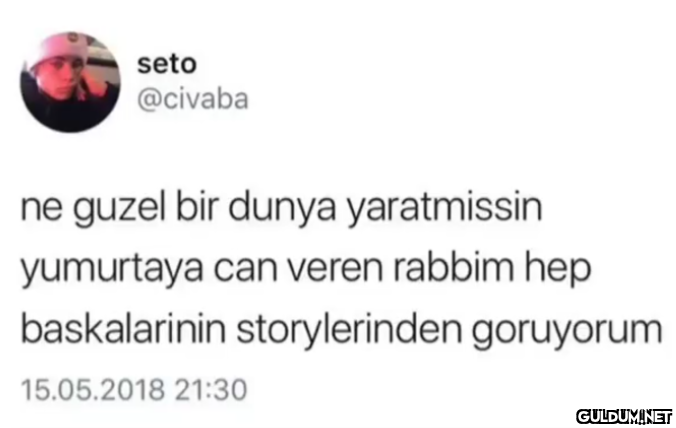 seto @civaba ne guzel bir...
