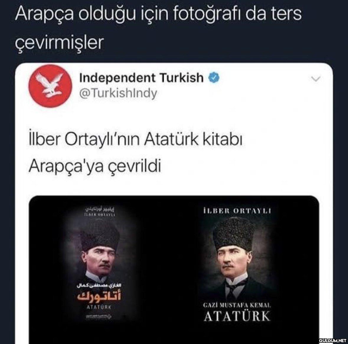 Arapça olduğu için...