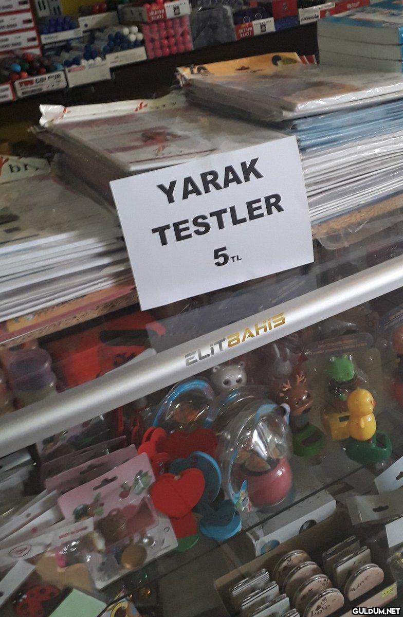 Bu fiyata ancak yarak test...