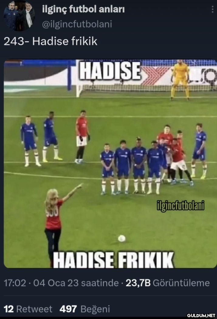 ilginç futbol anları...