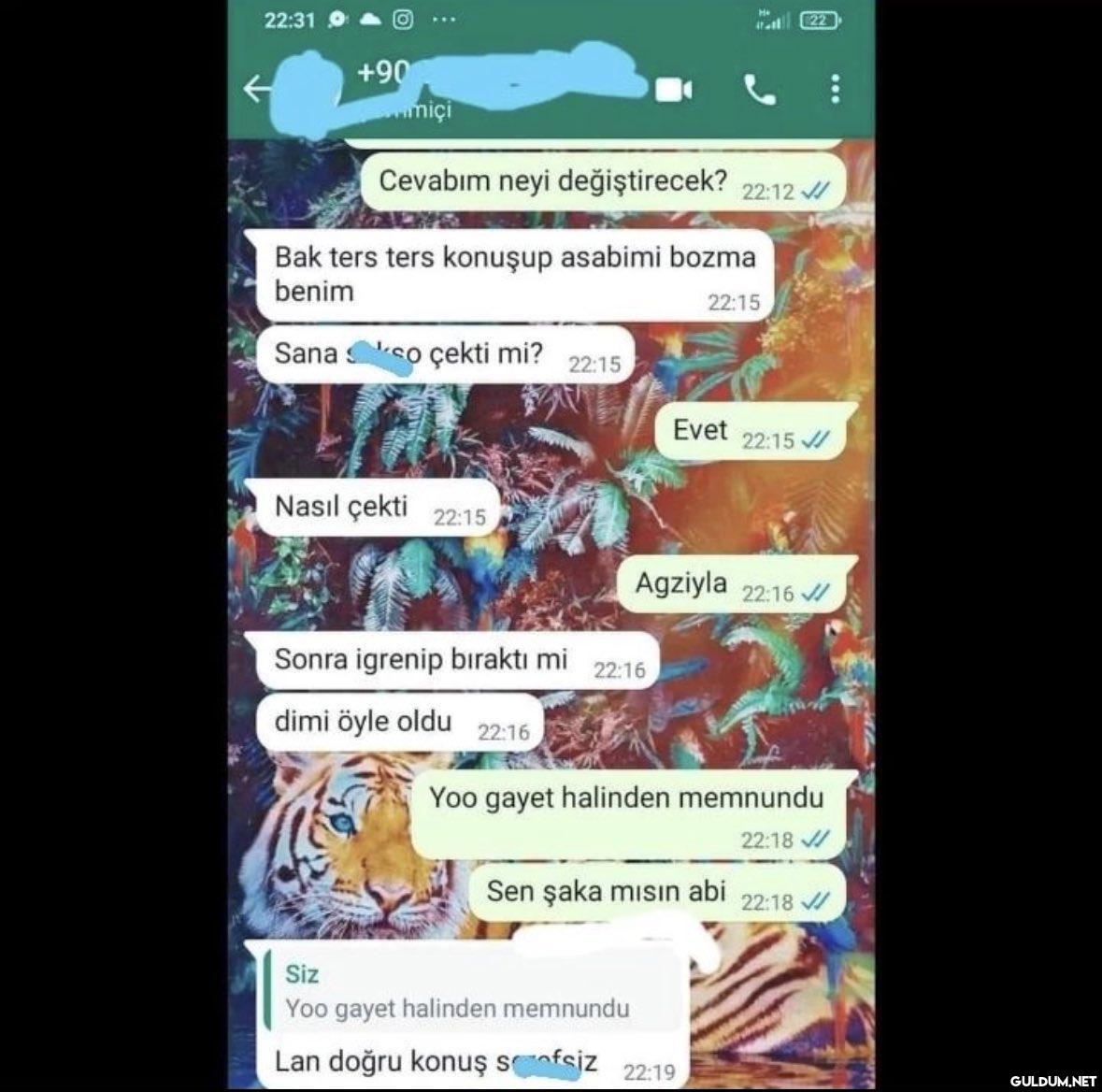 “dimi öyle oldu” dediği...