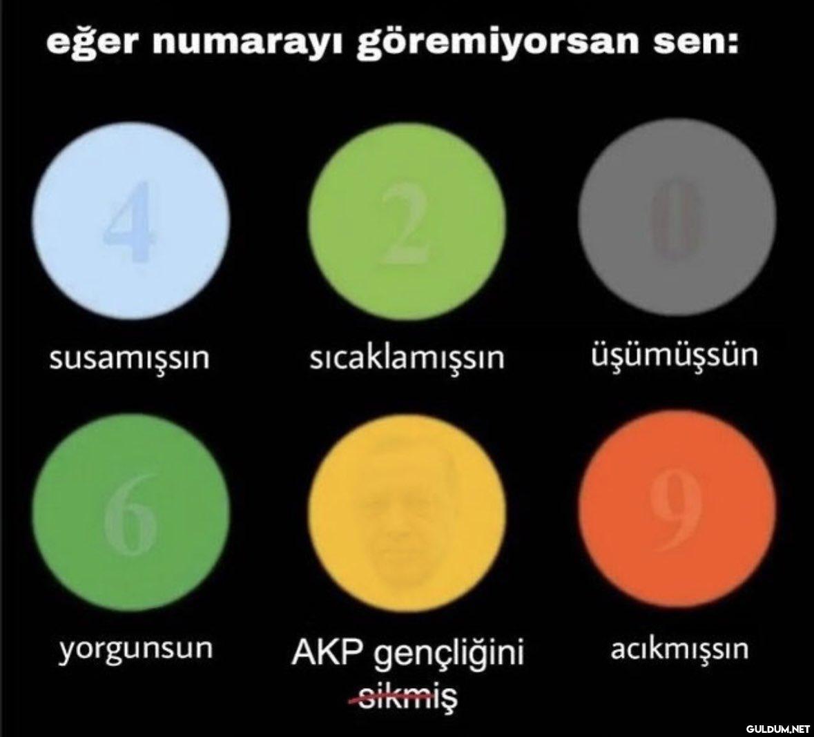 eğer numarayı göremiyorsan...