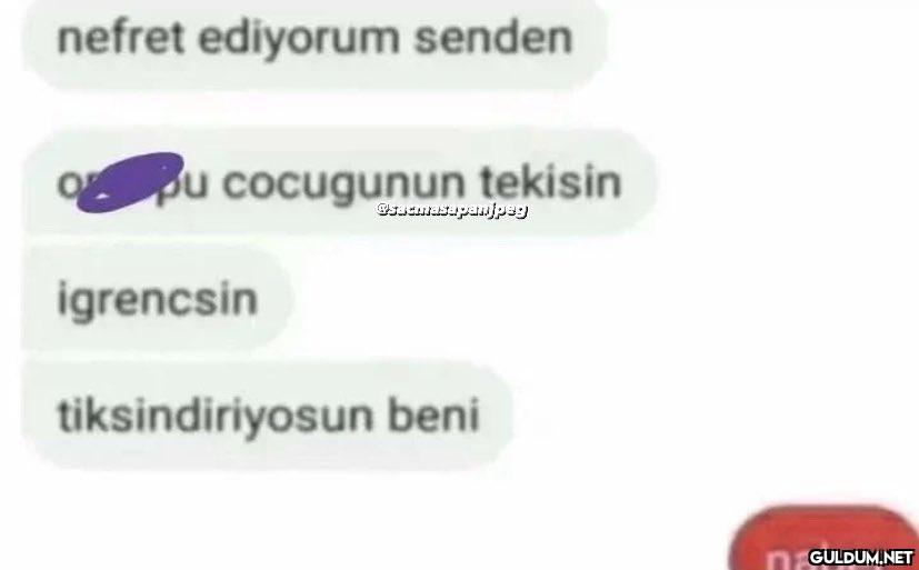 nefret ediyorum senden pu...