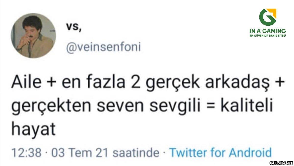 VS, @veinsenfoni Aile + en...