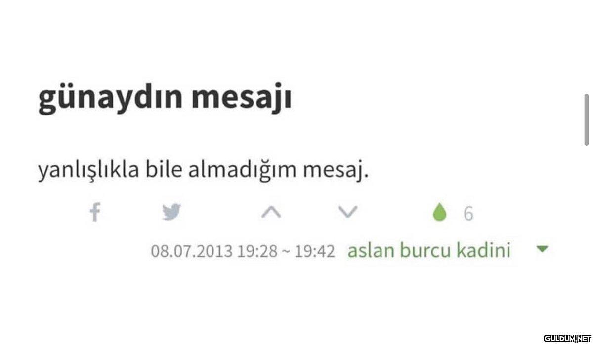 günaydın mesajı...