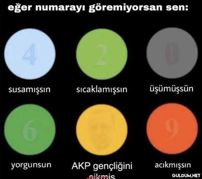 eğer numarayı göremiyorsan...