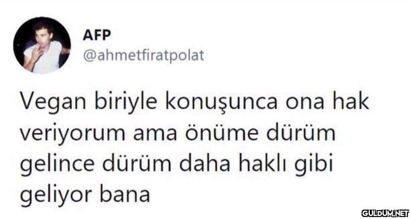 AFP @ahmetfiratpolat Vegan...