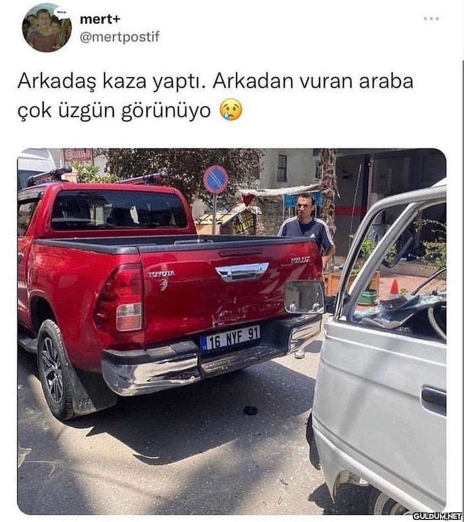 uzgun araba kaza   mert+...