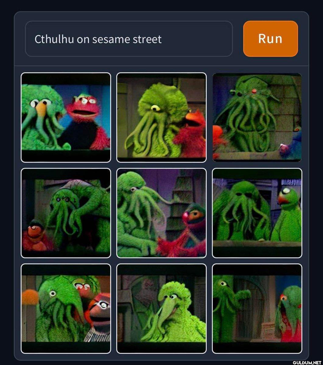 Cthulhu on sesame street S...