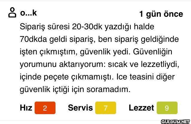 o...k 1 gün önce Sipariş...