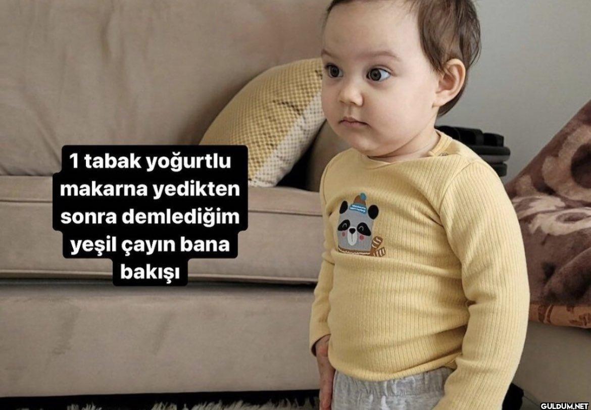 1 tabak yoğurtlu makarna...