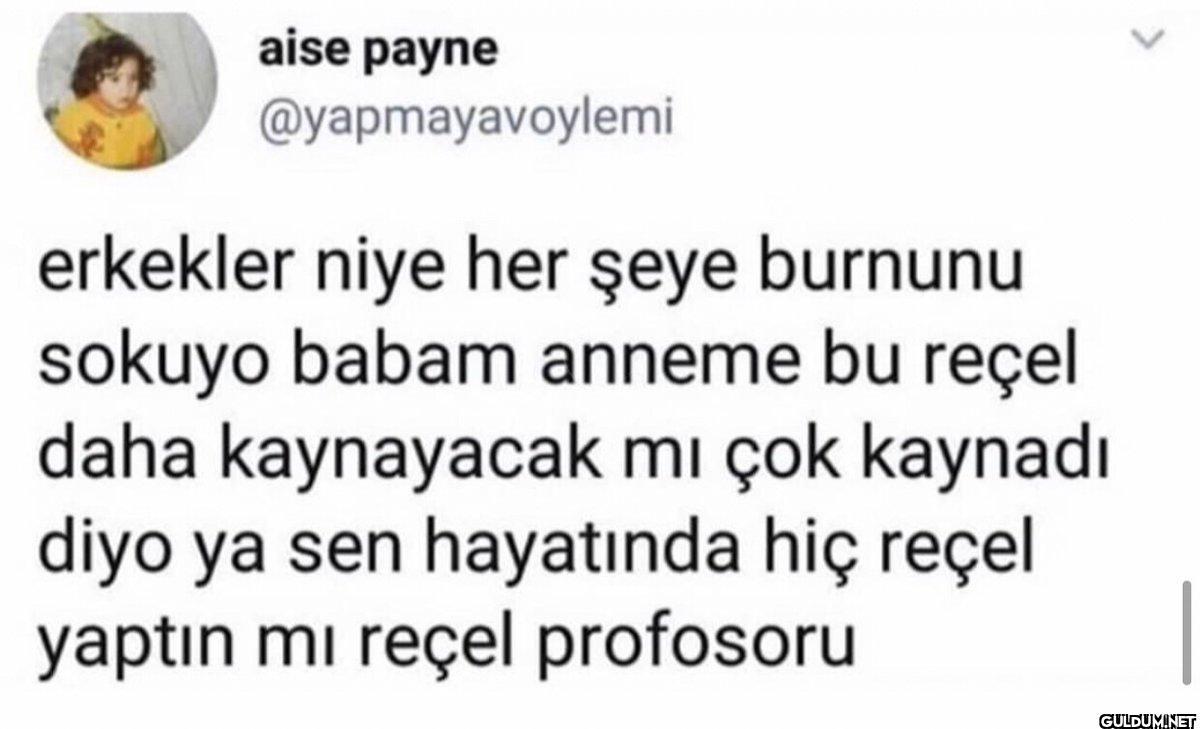 aise payne @yapmayavoylemi...