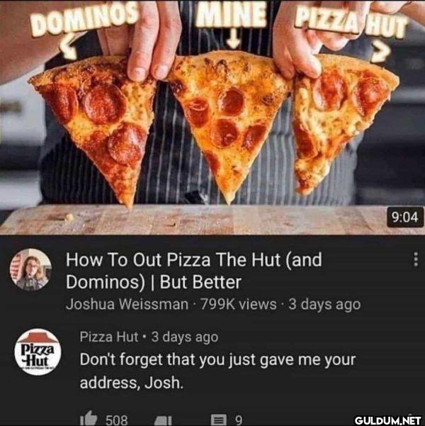 DOMINOS MINE PIZZA HUT...