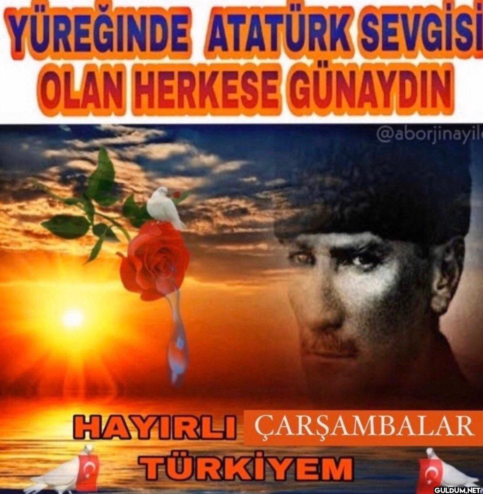 YÜREĞINDE ATATÜRK SEVGİSİ...