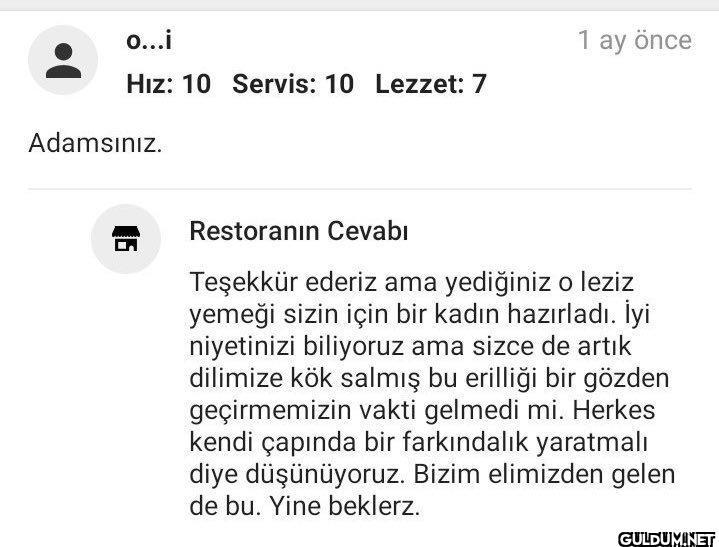 o...i Hız: 10 Servis: 10...
