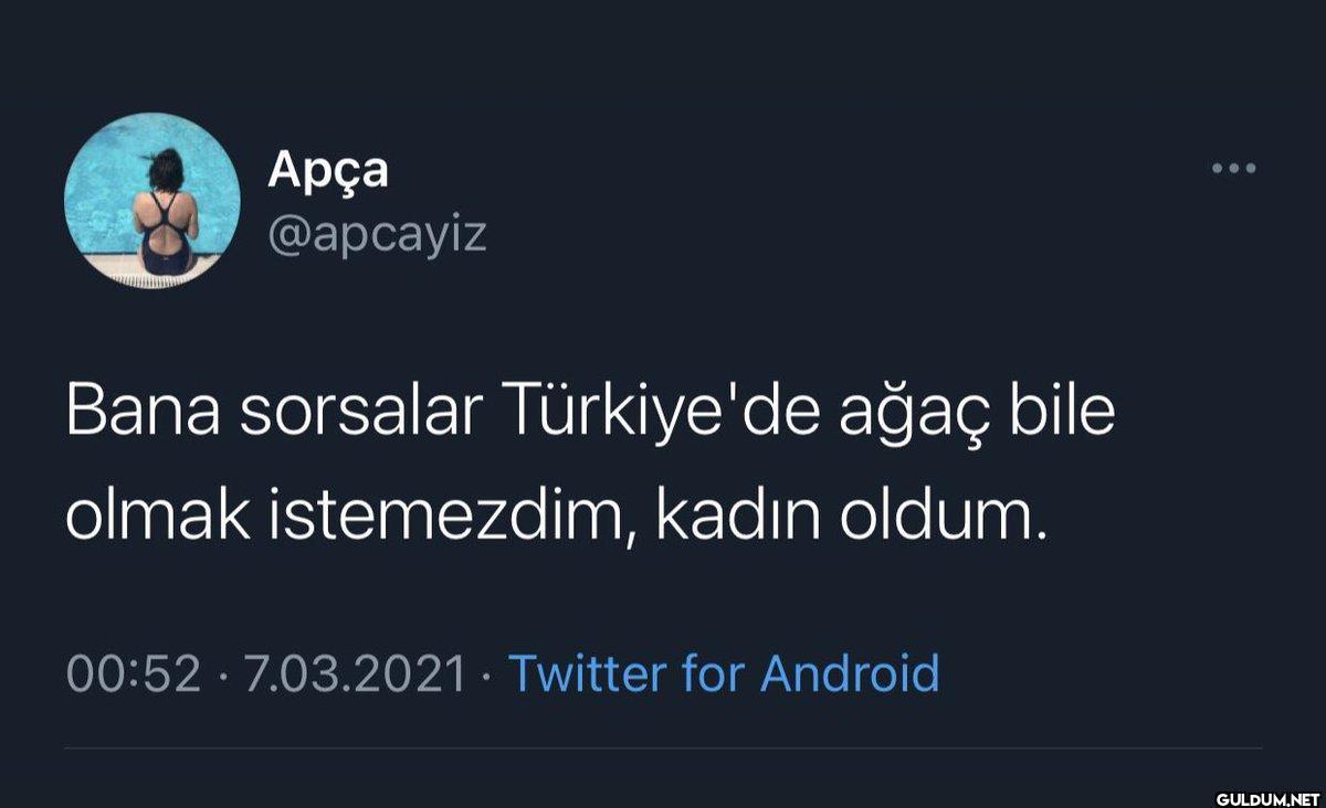 Apça @apcayiz Bana...
