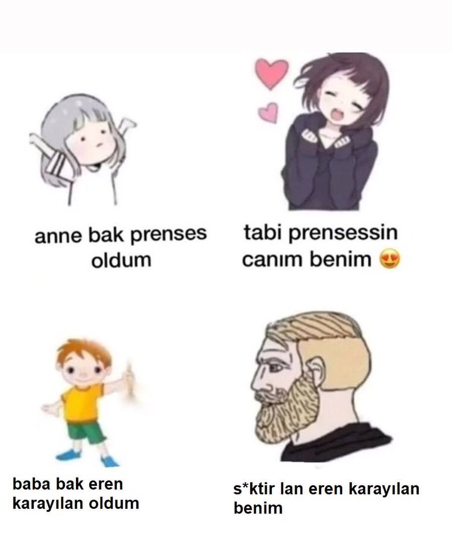 anne bak prenses oldum...