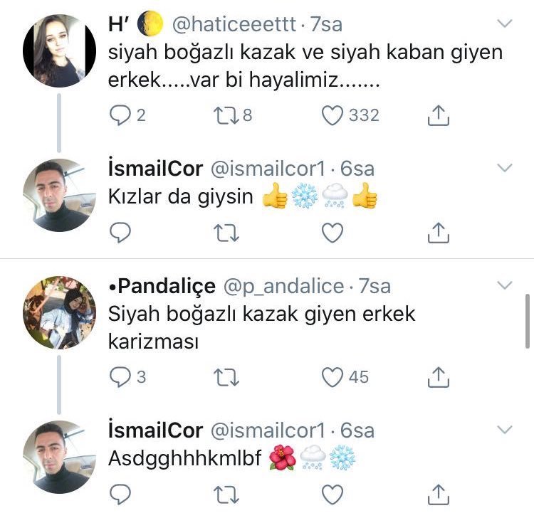 Boğazlı kazak yazıp...