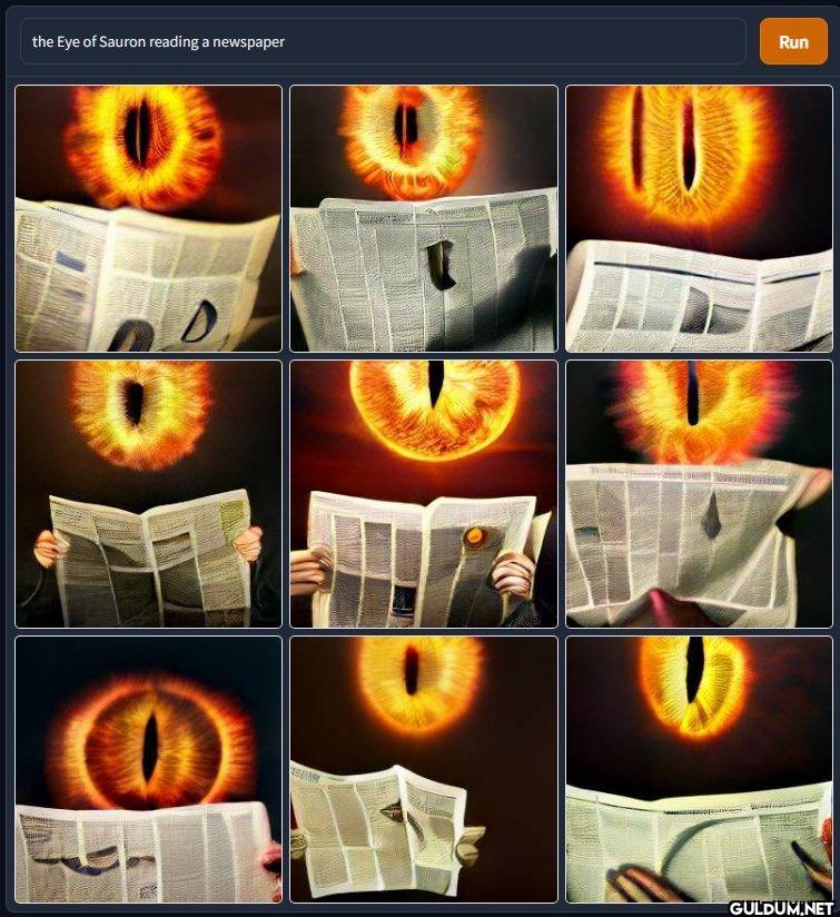 the Eye of Sauron reading...