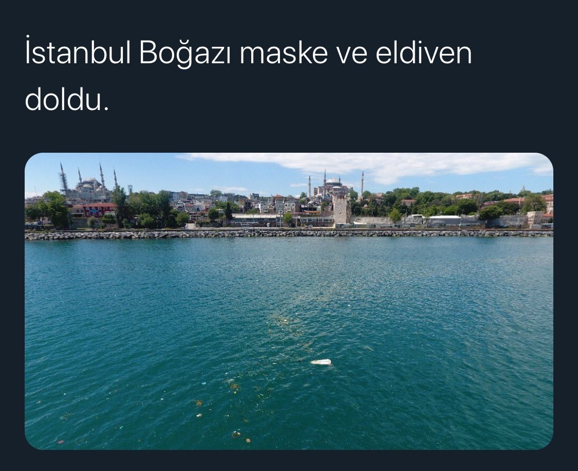 İstanbul Boğazı maske ve...