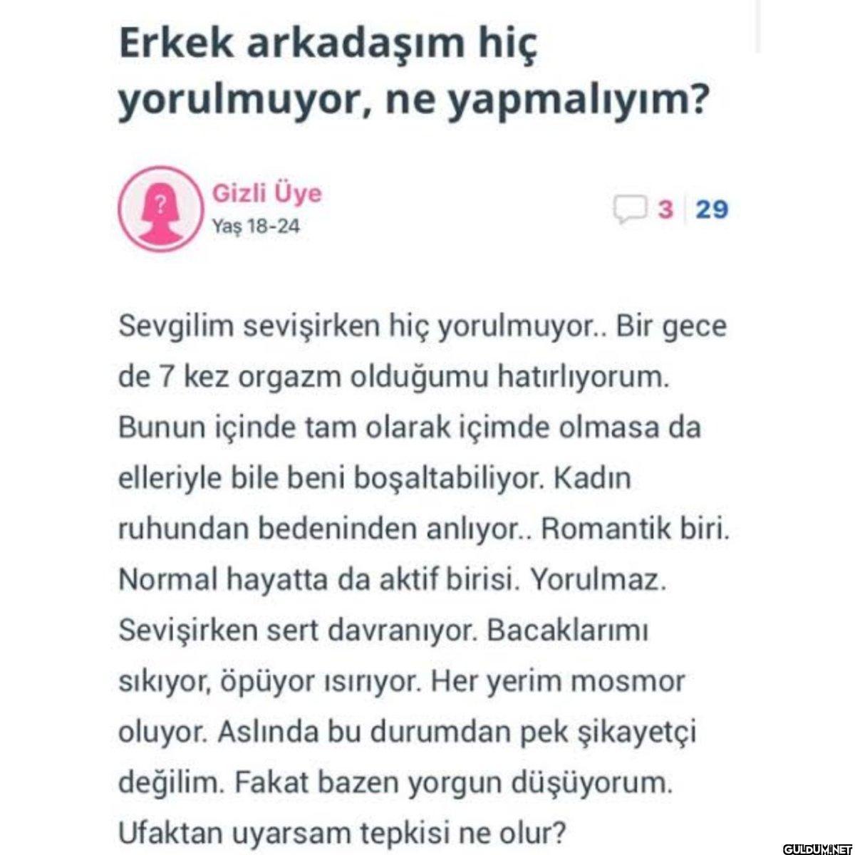 78-) erkek arkadaşı hiç...