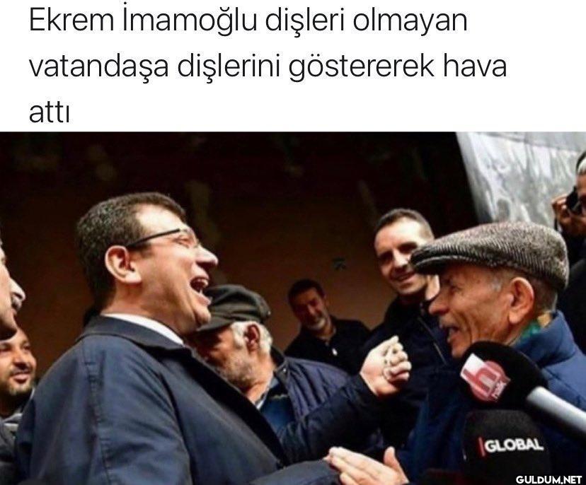 Ekrem İmamoğlu dişleri...