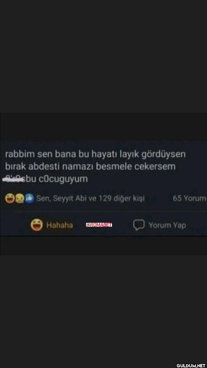 rabbim sen bana bu hayatı...