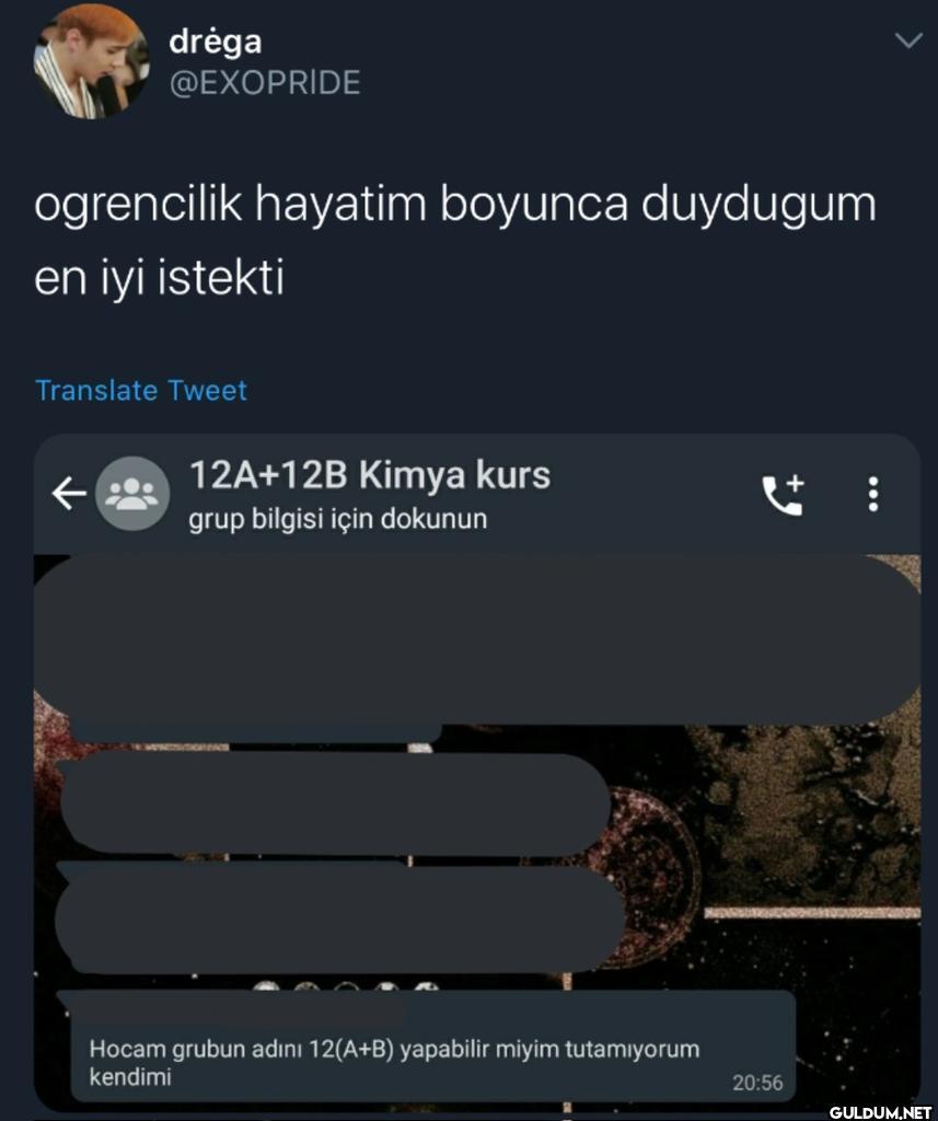 drėga @EXOPRIDE ogrencilik...